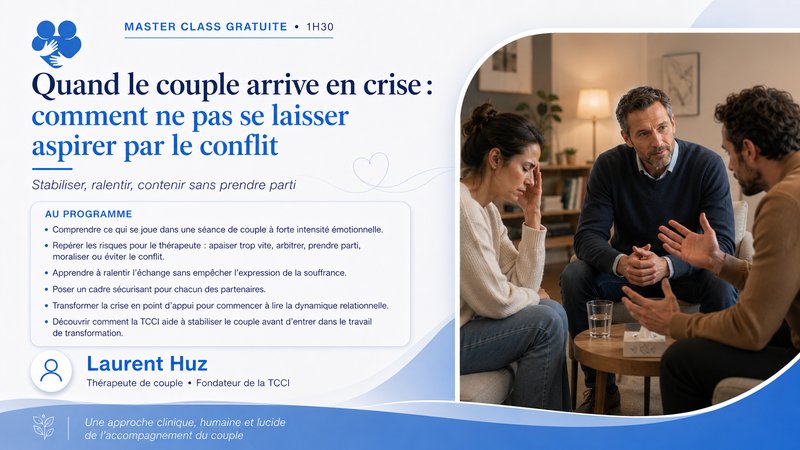 Quand le couple arrive en crise : comment ne pas se laisser aspirer par le conflit