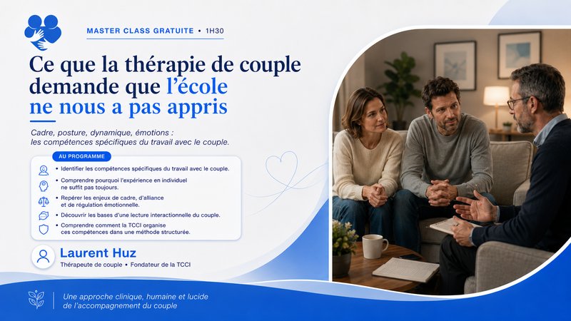 Ce que la thérapie de couple demande que l'école ne nous a pas appris